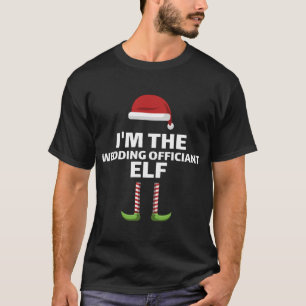 Christmas wedding officiant elf matching group cos T-Shirt