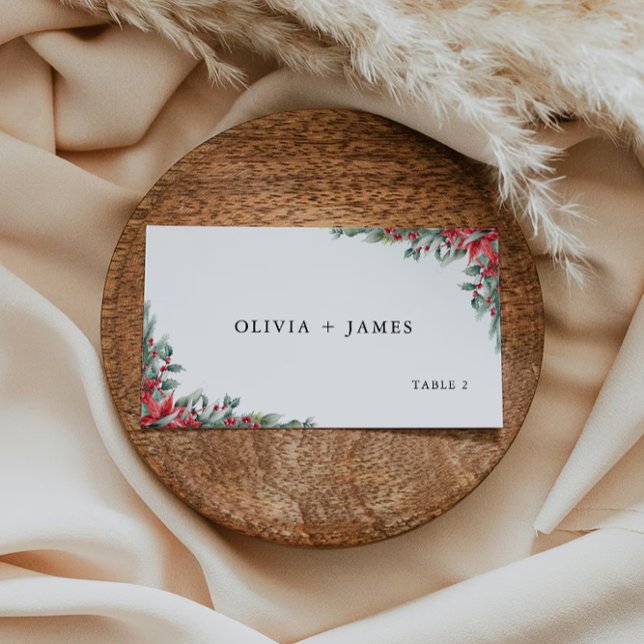 Christmas Wedding Place Cards Template (Christmas Wedding Place Cards Template
)