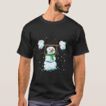 Christmas Weightlifting Snowman Shirt Funny Snowma<br><div class="desc">Christmas Weightlifting Snowman Shirt Funny Snowman Gym</div>