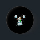 Christmas Weightlifting Snowman Shirt Funny Snowma 6 Cm Round Badge<br><div class="desc">Christmas Weightlifting Snowman Shirt Funny Snowman Gym</div>