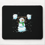 Christmas Weightlifting Snowman Shirt Funny Snowma Mouse Pad<br><div class="desc">Christmas Weightlifting Snowman Shirt Funny Snowman Gym</div>