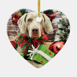 Christmas - Weimaraner - Lucy Ceramic Tree Decoration