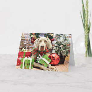 Christmas - Weimaraner - Lucy Holiday Card