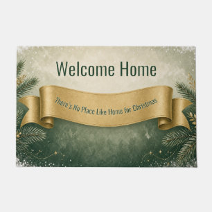 Christmas Welcome Home Military Floor Mat