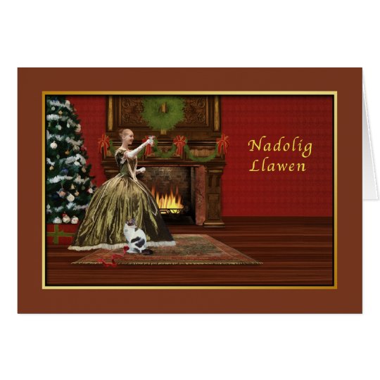 Christmas, Welsh, Nadolig Hapus i chi, Welsh Card