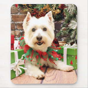 Christmas - West Highland Terrier - Abby Mouse Pad