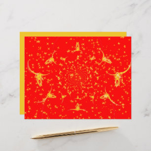 Christmas Western Glitter Red Gold Girly Cow Skull