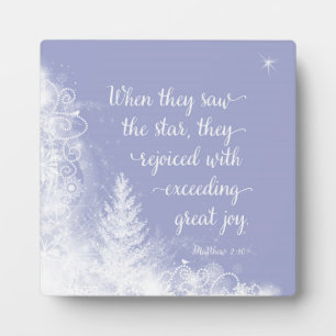 Christmas - When They Saw the Star Plaque