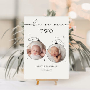 Christmas When We Were Age Wedding Table Number