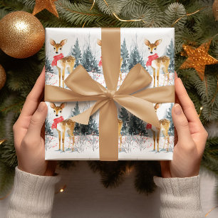 Christmas Whimsical Deer Wrapping Paper