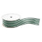 Christmas white & Green Striped Grosgrain Ribbon