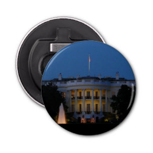Christmas White House at Night in Washington DC Bottle Opener
