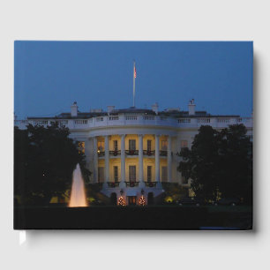 Christmas White House at Night in Washington DC Guest Book