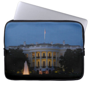 Christmas White House at Night in Washington DC Laptop Sleeve