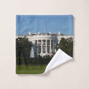 Christmas White House for Holidays Washington DC Wash Cloth