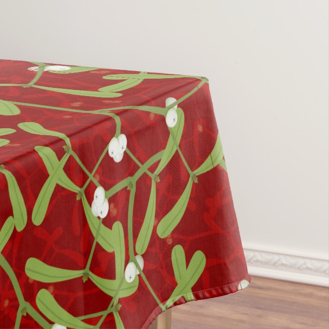 Christmas White Mistletoe | Table Cloth (In Situ)
