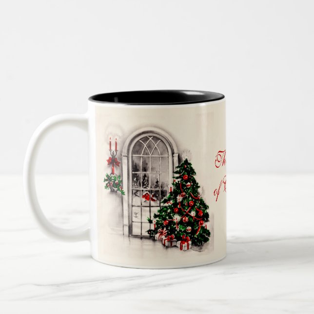 Christmas Window Coffee Mug (Left)