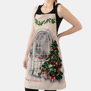 Christmas Window Lights Apron