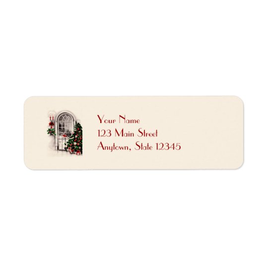 Christmas Window Return Address Labels