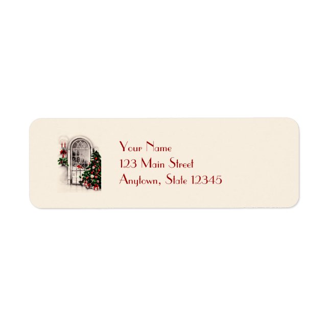 Christmas Window Return Address Labels (Front)