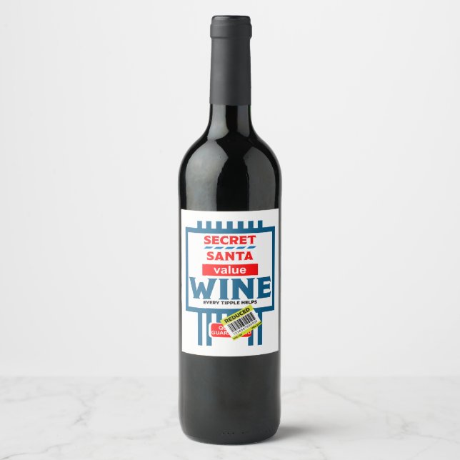 Christmas Wine And Sparkling Wine Labels (Front)