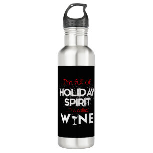 Christmas Wine Shirt - Christmas Santa 710 Ml Water Bottle