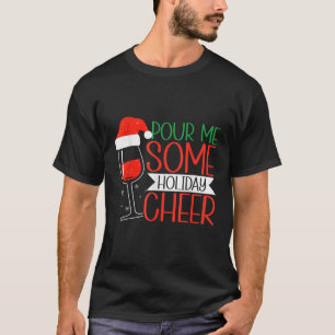 Christmas Wine Xmas Alcohol Pajama T-Shirt