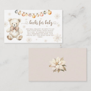 Christmas winter baby bear books for baby ticket  enclosure card