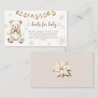 Christmas winter baby bear books for baby ticket  enclosure card