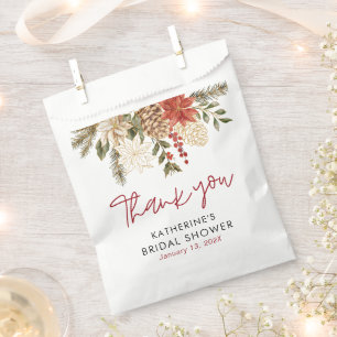 Christmas Winter Bridal Shower  Favour Bag