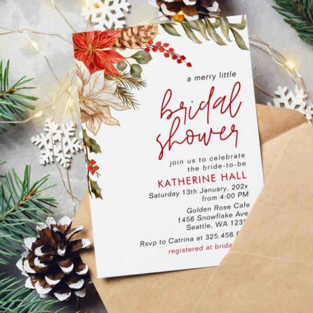 Christmas Winter Bridal Shower Invitation (Creator Uploaded)