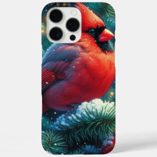 Christmas/winter Cardinal iPhone 16 Pro Max Case
