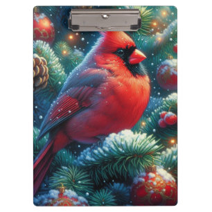 Christmas/winter Cardinal Clipboard