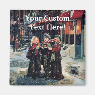 Christmas Winter Carolers Magnet