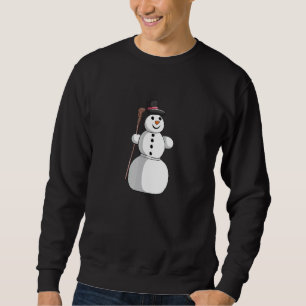Christmas winter Christmas Xmas cute snowman 1 Sweatshirt