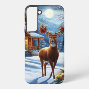 Christmas/Winter Deer Lodge Samsung Galaxy Case