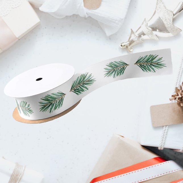 Christmas winter delicat pine branches satin ribbon (Creator Uploaded)