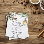 Christmas Winter Elegant Pine Drop Black Wedding F Flyer<br><div class="desc">This design may be personalised in the area provided by changing the photo and/or text. Or it can be customised by clicking Personalise this Template and then choosing the click to customise further option and delete or change the colour of the background, add text, change the text colour or style,...</div>