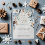 Christmas Winter Floral Merry Little Bridal Shower Invitation<br><div class="desc">Christmas Winter Floral Merry Little Bridal Shower Invitation</div>