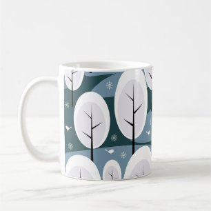 Christmas Winter Forest: Animals Seamless Pattern Coffee Mug