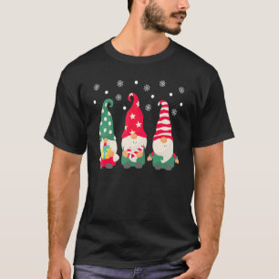 Christmas Winter Gnomes Cute Garden Gnome Xmas Cos T-Shirt