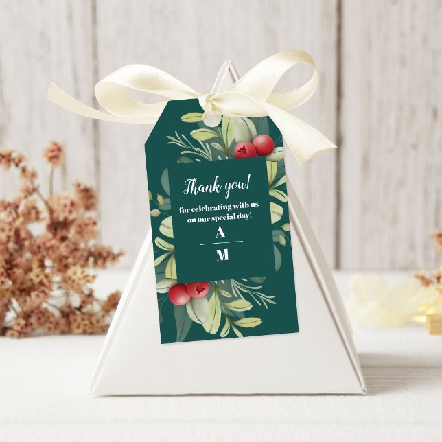 Christmas Winter Greenery Wedding Gift Tags (Creator Uploaded)