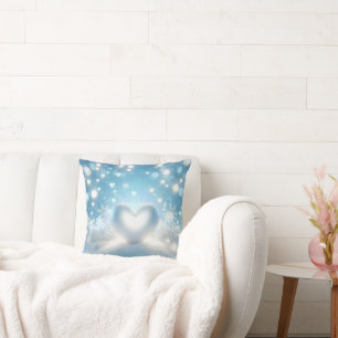 Christmas Winter Heart Cushion