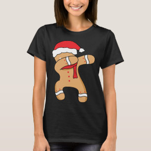 Christmas winter holiday dance dabbing gingerbread T-Shirt