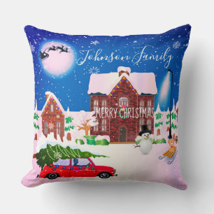 Christmas Winter Home Snowman Cushion