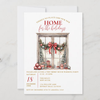 Christmas Winter Housewarming Party New Home Invitation