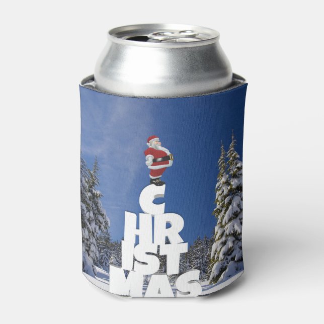 Christmas winter landscape can cooler (Can Front)