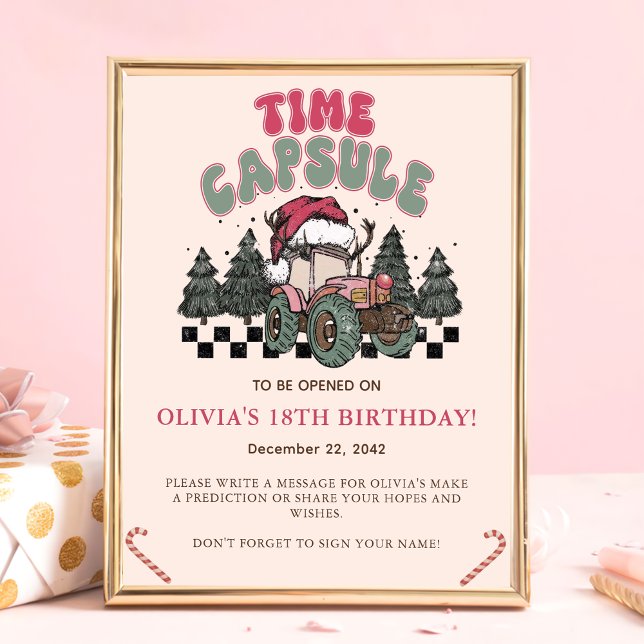 Christmas Winter Onederland Birthday Time Capsule Poster (Creator Uploaded)