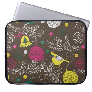 Christmas winter pattern laptop sleeve