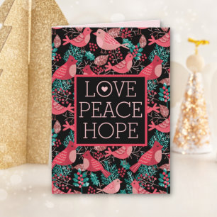 Christmas Winter Red Bird Berries Peace Holiday